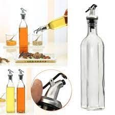 Glass Oil dispenser bottle 580Ml with sprout-ideal for venegar,soy sauce