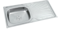Frencia KS-1050XI Single Bowl Sink with Drainer (1000x500mm)