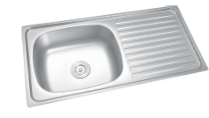 Frencia KS-1050ZI Single Bowl Sink with Drainer (1000x500mm)