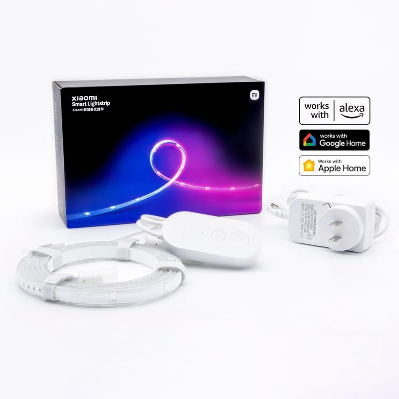 Xiaomi Smart Lightstrip (2m/6.6ft), Compatible with Alexa, Google Assistant, Apple Homekit Home App, WiFi Compatible, Music sync | Dynamic Ambient Lighting