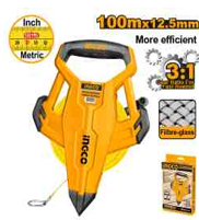 Ingco HFMT83100 Fiber Glass Measuring Tape 100M