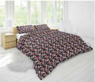 Butterfly Red Rose Microfiber Comforter King Size 6x6 400gsm