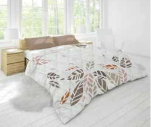 Butterfly Amber Leaves Microfiber Comforter Queen Size 6x6 400gsm