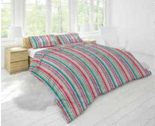 Butterfly Aztec Strips Microfiber Comforter King Size 6x6 400gsm