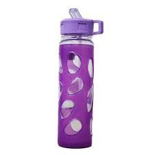 PARIS Water bottle 750ML with straw &amp; cover non spill #ATL 124-1