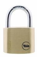 Yale Y110/40/123/1 Solid Brass Body Keyed Padlock with 3 keys