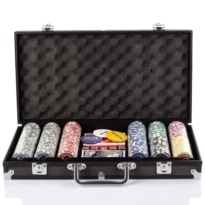 Generic poker game set 300pcs in a strong gift box #230998 Ideal gift and outdoor transportation. Casino game PARIS 230998