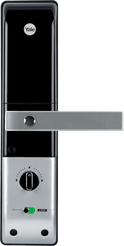 Yale YDME 90 Stainless Steel Finish Biometric Digital Lock (Silver)