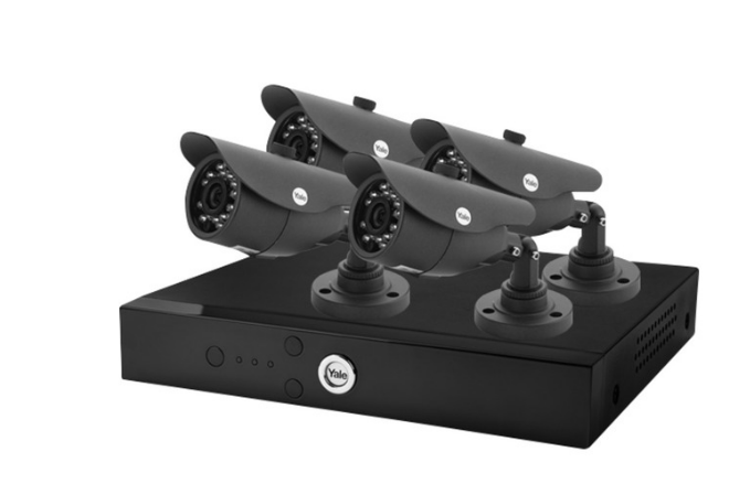Yale YSA804A-1080P LTD 8 Channel DVR with 4 Camera&#39;s Black