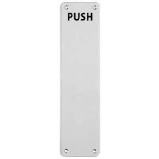 Union S-PUSH-300-75-SSS Stainless steel satin-&quot;PUSH&quot;