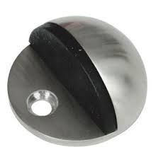 Union DS-V2058-PB Oval Door Stopper Black - Floor mounted