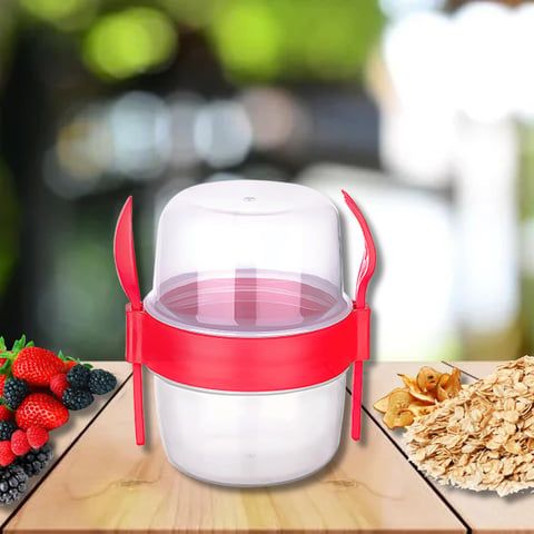 Titiz 800 ml Taken Go Muesli Bowl (AP-9452) Red