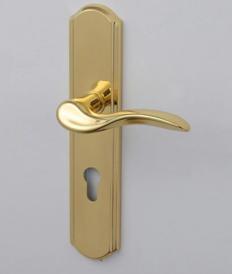 Union 2lever with oriental design brass Finish handle 2L-502-06-95-PB