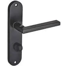 Union 2 Lever Lockset with Black Scroll Handle 2L-100-05-06-95-BLK B
