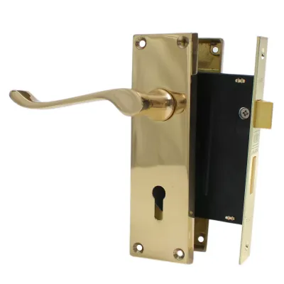 Union 2 Lever Lockset with Zinc Scroll Handle 2L-100-05-06-95-AC