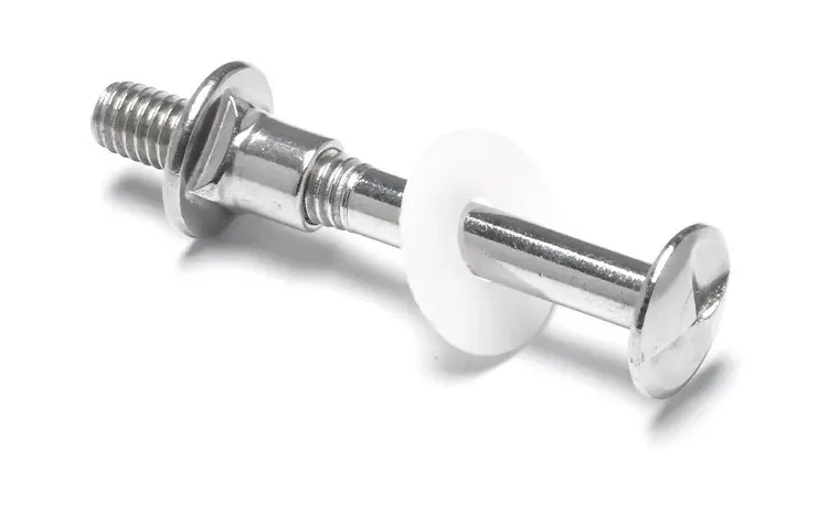 Security bolt satin steel 08-8601