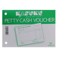 Kasuku Petty Cash Voucher A6 50 Sheets