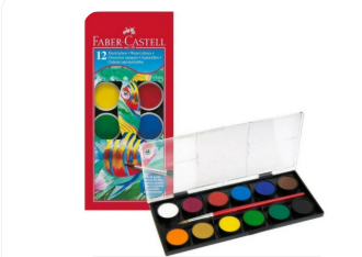 Kasuku Water Colour Cake 12 Colour 2.8cm