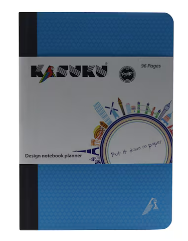 Kasuku Planner Notebook 96 Pages A5 Sky Blue