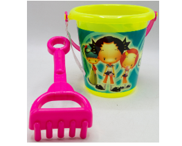 Beach Toy Set - Spade And Printed Bucket Set (HG-348) not packed