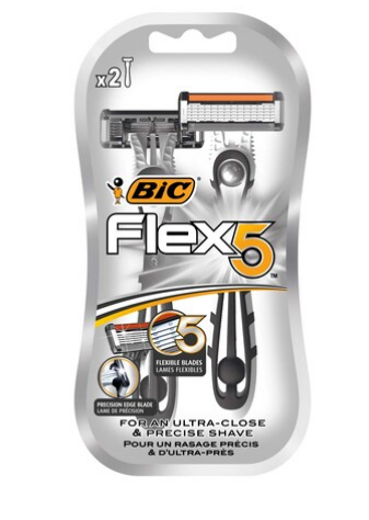 BIC Flex 5 Men&#39;s Disposable Razors Pack of 2