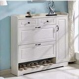 White Bucket Flip Shoe Rack SC102