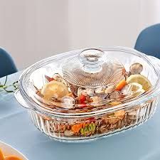 Signature HBG02 2 pcs glass casseroles