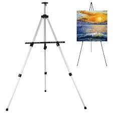 Metal Painting Easel Stand Silver ARTPRO