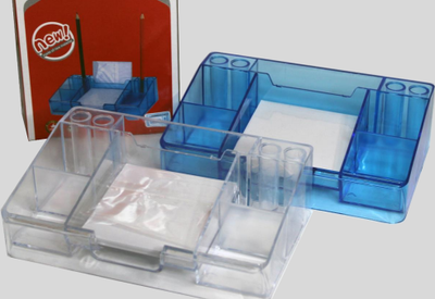 Pen Holder Plastic Coloured 7 compartments ARTPRO DG-3019