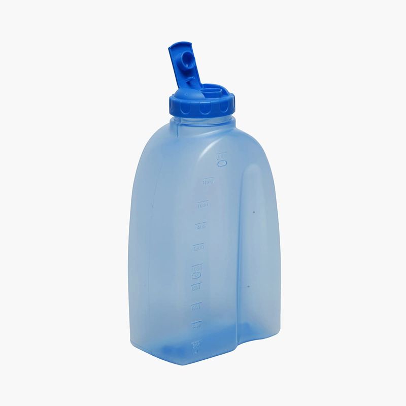 Gluman Flip Top Cap Hippo &amp; Rhino Bottle, Use For Storage: Water, 2 Litre, Freezer Safe | Dishwasher Safe | Temperature Range upto 95°C...