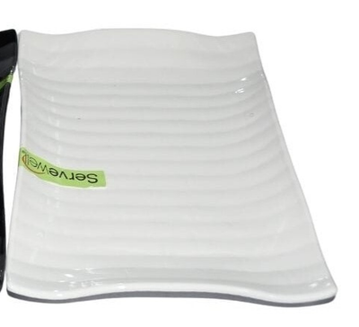 Servewell bamboo melamine platter 28cm