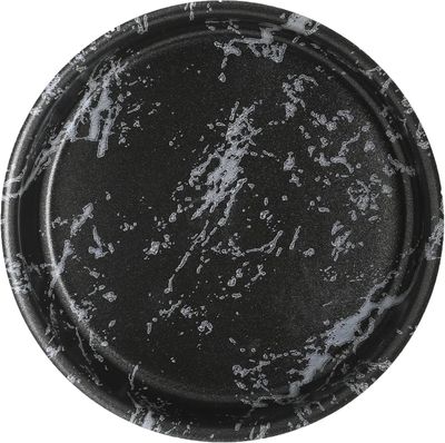 Servewell melamine decor round dinner plate. drizzle design