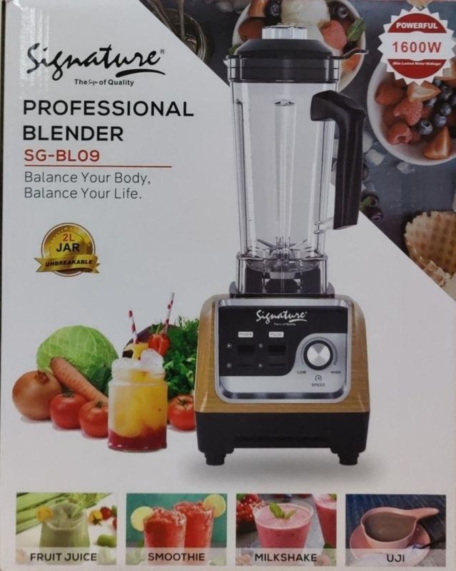 Signature 1600W (SG-BL-09)  Commercial Blender with 2.0 Ltr Jar 1800W