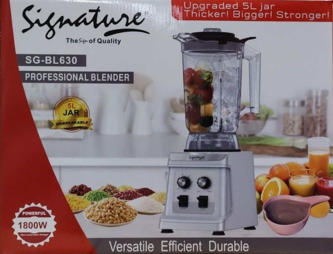 Signature 1800W SG-SH-630  Commercial Blender with 5.0 Ltr Jar