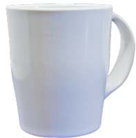 Generic Oasis Melamine Mug 450ml 6pcs Red Cream White