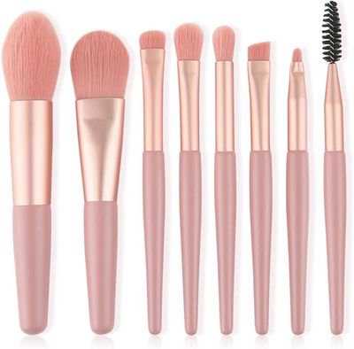 8 PICS Mini Makeup Brush Set Foundation Blending Brush Tool Cosmetic Kits Makeup Set Brusher BeautyPro