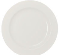 Melamine white flat plates 6 pcs set 11" PO-25