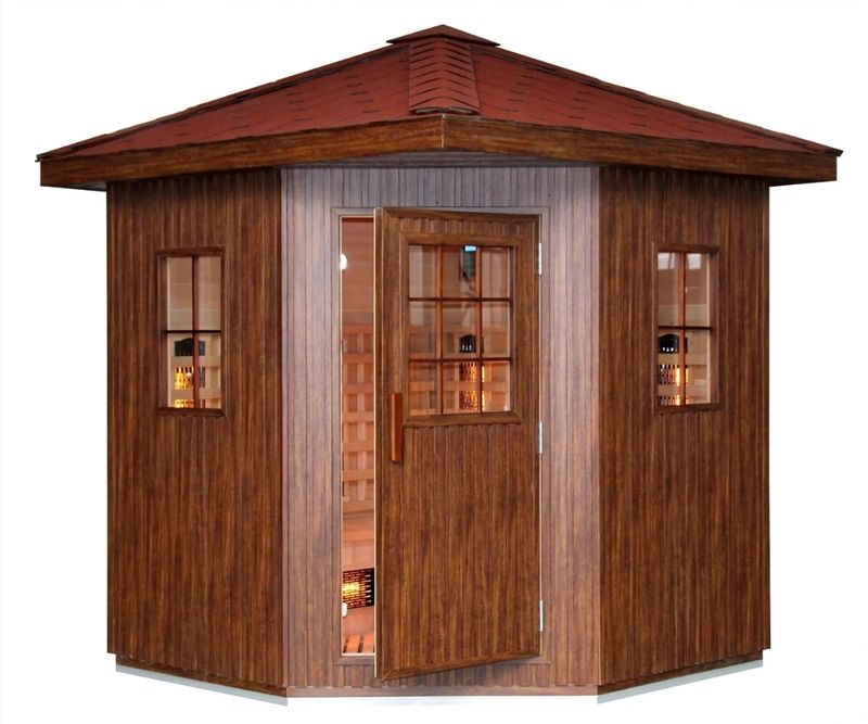 Sauna Cabin Infra Red With Ceramic Heater for 4 Persons