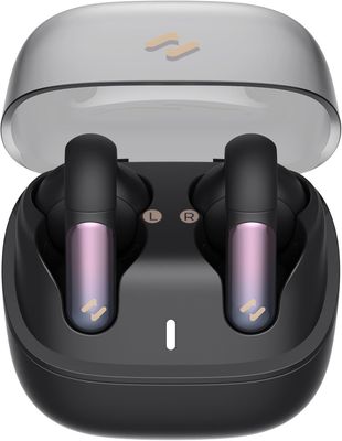 HAVIT TW980 OpenBuds Open-Ear FreeClip Headphones, Bluetooth V5.3, AI Noise Cancelling, Dual-Device Connections Earbuds with Microphone, 6.5H Long Battery Life, Type-C Charging, Smart Touch Black