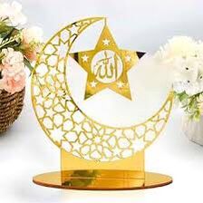 Acrylic Eid Mubarak Islamic Desktop Pendant | Assorted design