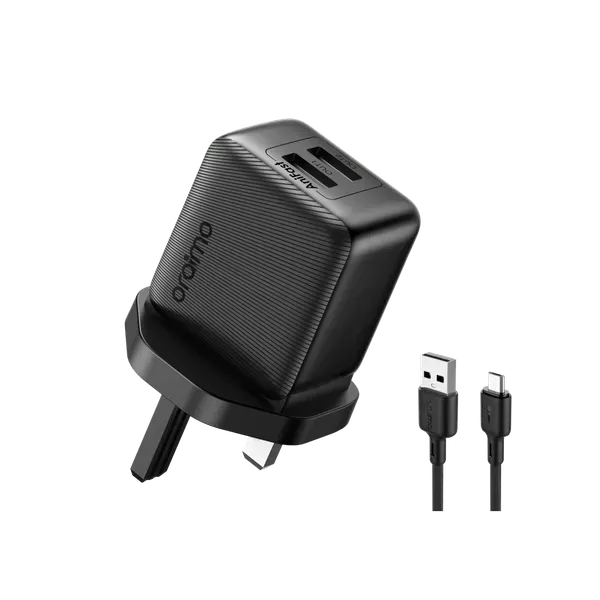 oraimo PowerCube 12 Sleek 12W Wall Charger Kit 1121U+L53