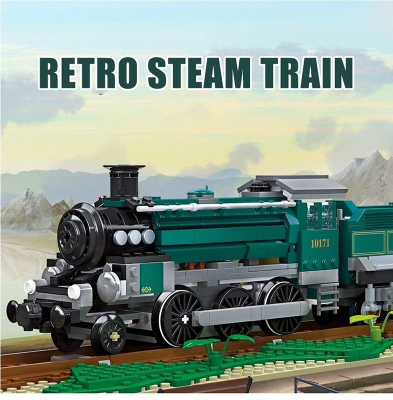 Jie Star Jie Star Retro Steam Train 59020 with 1031 Pieces