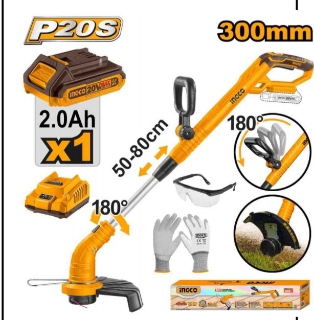 INGCO Cordless Grass Trimmer CGTL120201