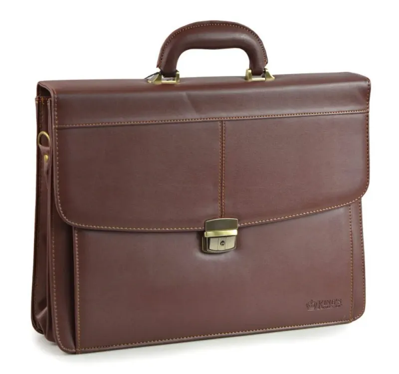Briefcase Document Bag  Brown or Black Kings #068