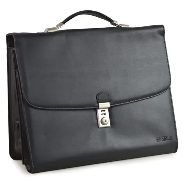 Briefcase Document Bag  Brown or Black #069 Kings