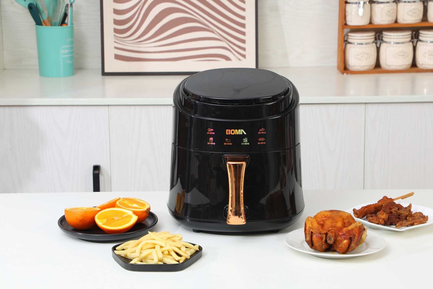 BOMA BM689 High-Grade High-Efficient Airfryer – 8L Capacity, Touch Control, 360° Hot Air Circulation