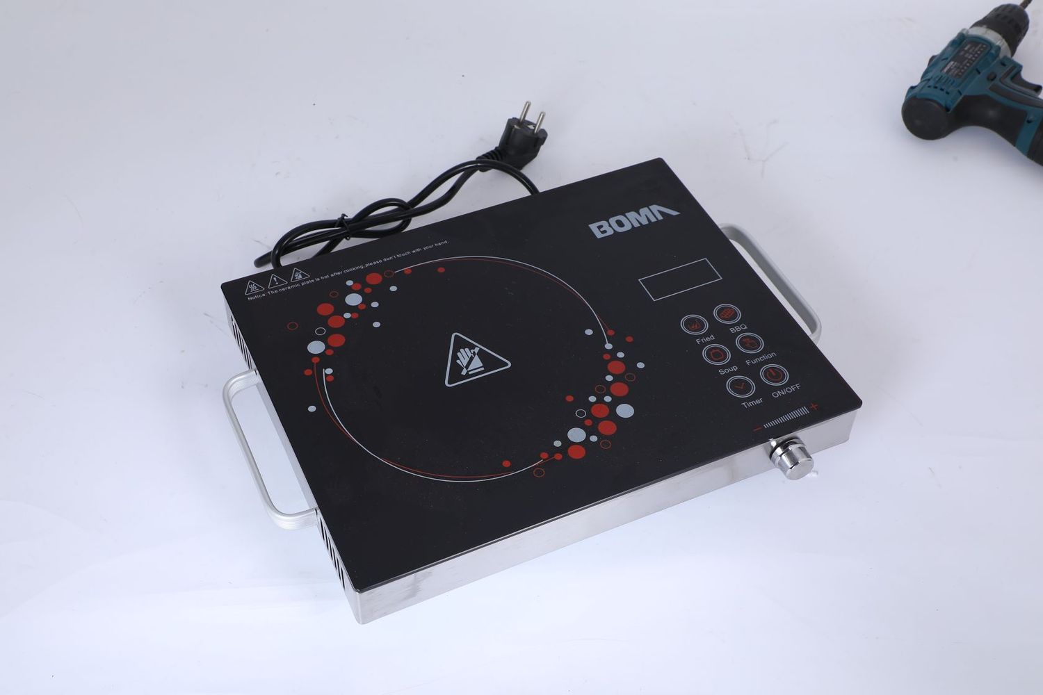 BOMA BM-15 Electric Infrared Cooker Stove 2500W - Sensor Touch Controller, High Power, A-Grade Black Crystal Plate