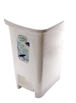 25 Litre Plastic Slim Eco Pedal Bin Dustbin Cosmetic Waste Bin Home &amp; Office Indoor Dustbin Hobby Life