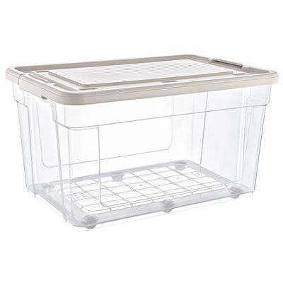 HOBBY LIFE 90L Plastic Rectangular Storage Box With Wheels 02 1301