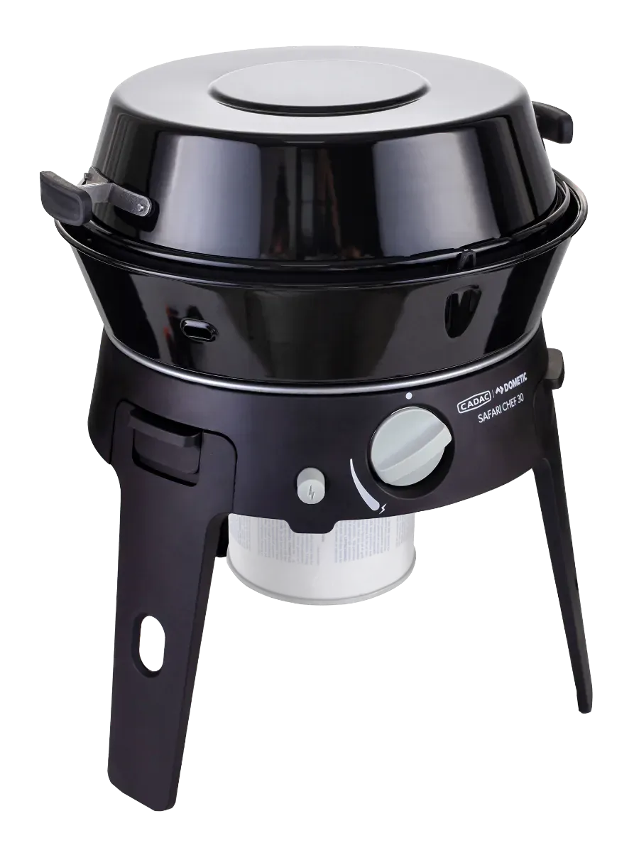 Compact 4-in-1 Outdoor Gas BBQ Grill Cadac Safari Chef